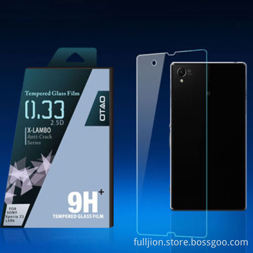 0.2mm 2.5D curved edge tempered-glass screen protector for Sony Xperia Z1 L39h